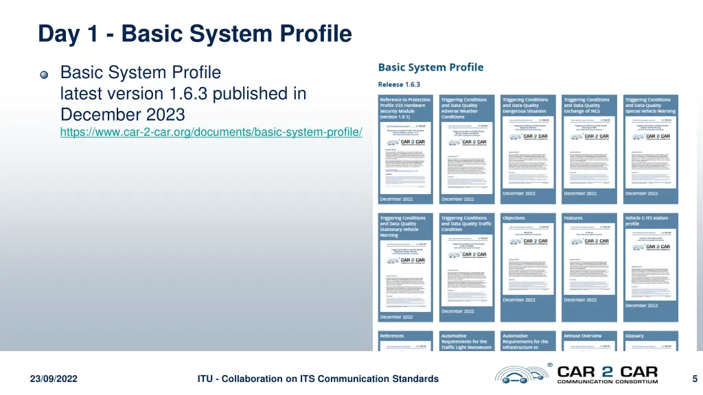 day 1 basic system profile