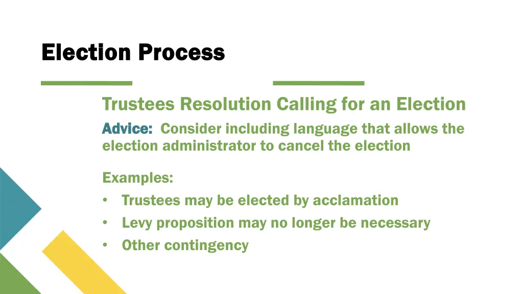 election process election process 3