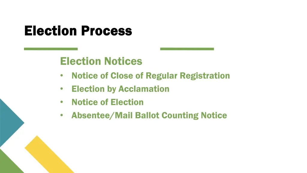 election process election process 5