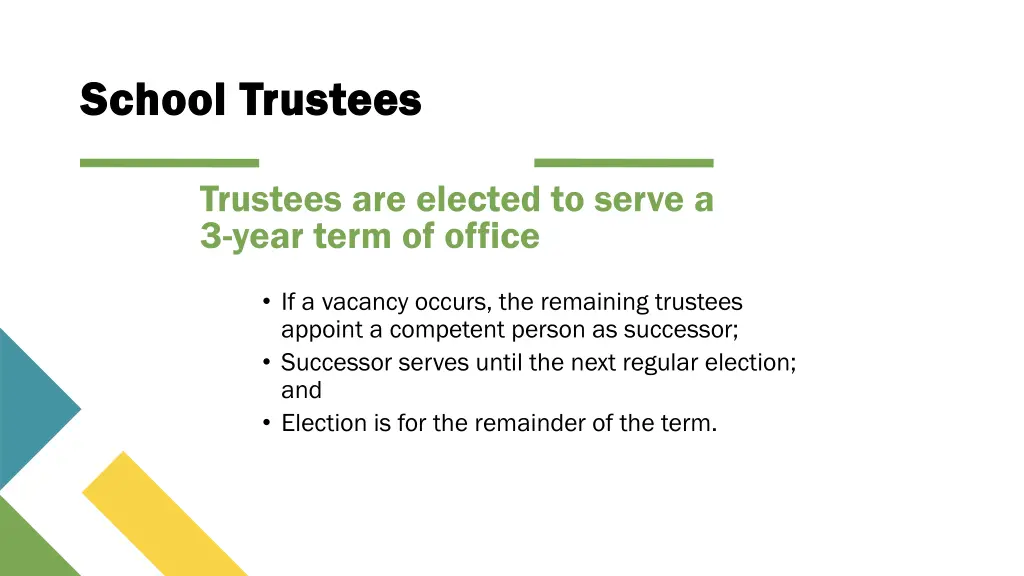 school trustees school trustees 1
