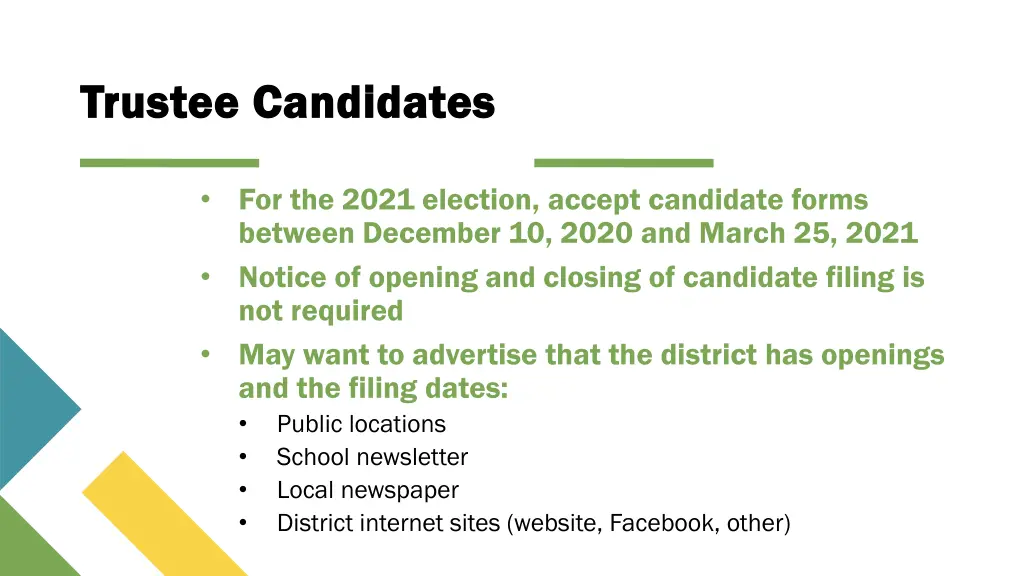 trustee candidates trustee candidates 6