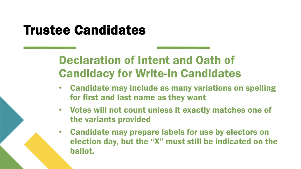 trustee candidates trustee candidates 8