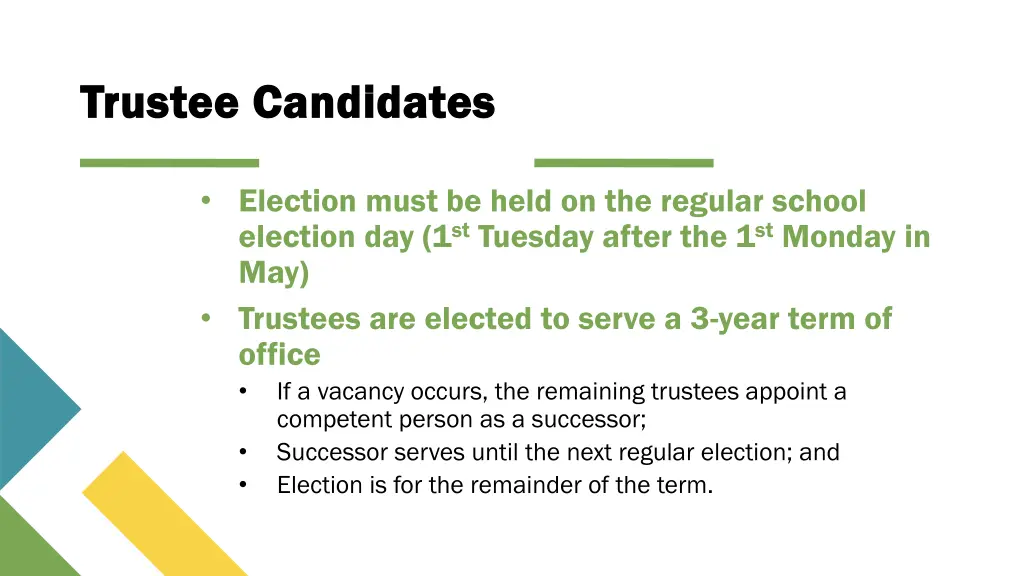 trustee candidates trustee candidates