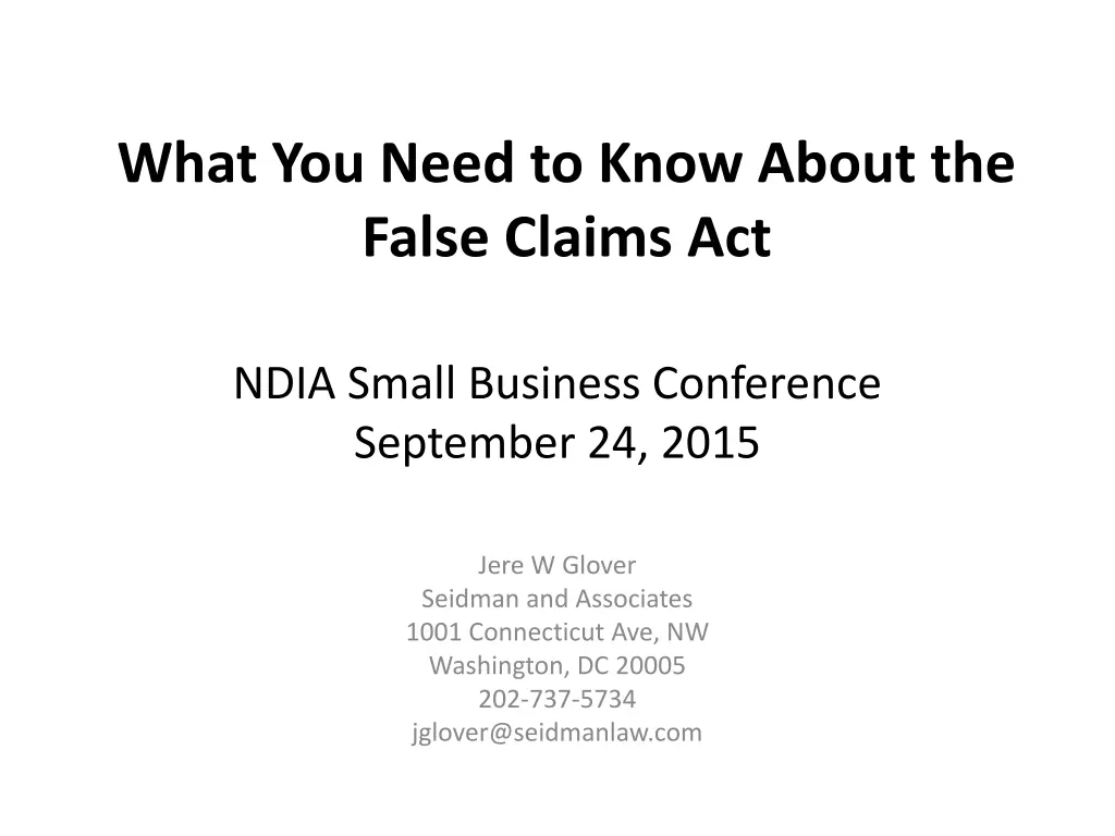 what you need to know about the false claims act
