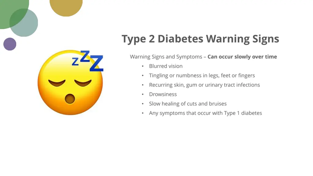 type 2 diabetes warning signs