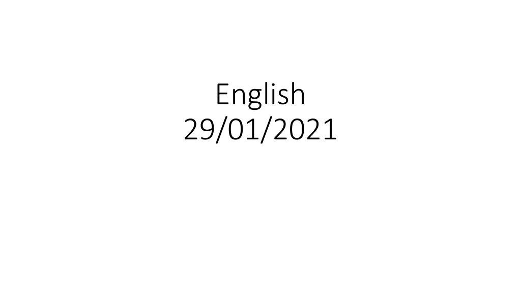 english 29 01 2021