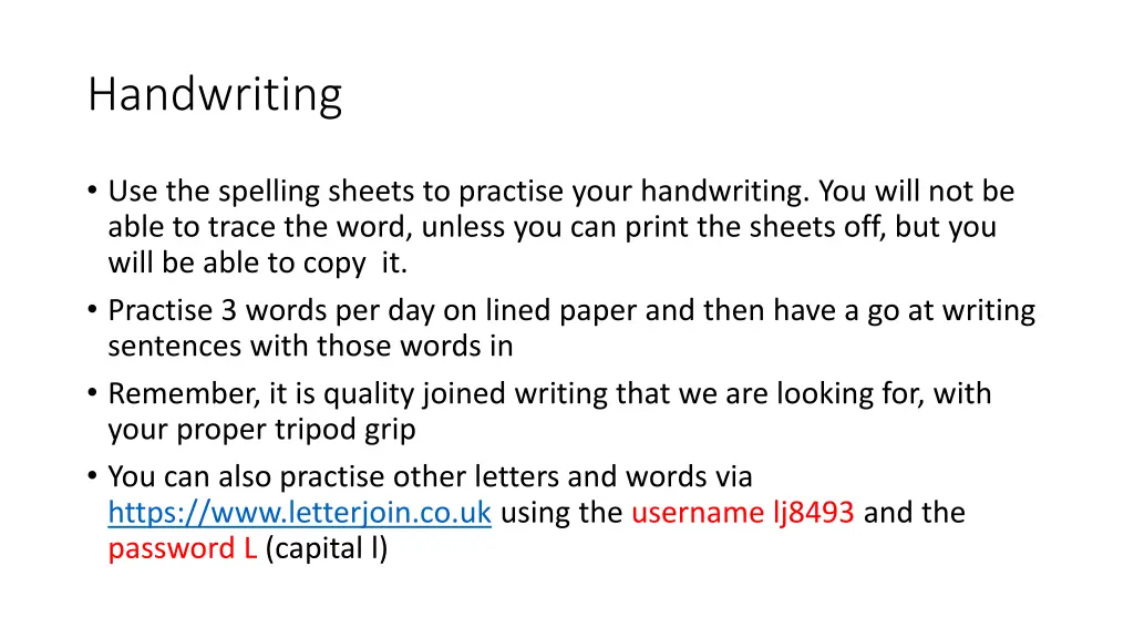 handwriting