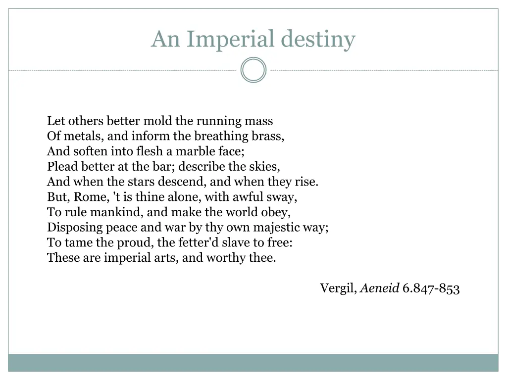 an imperial destiny