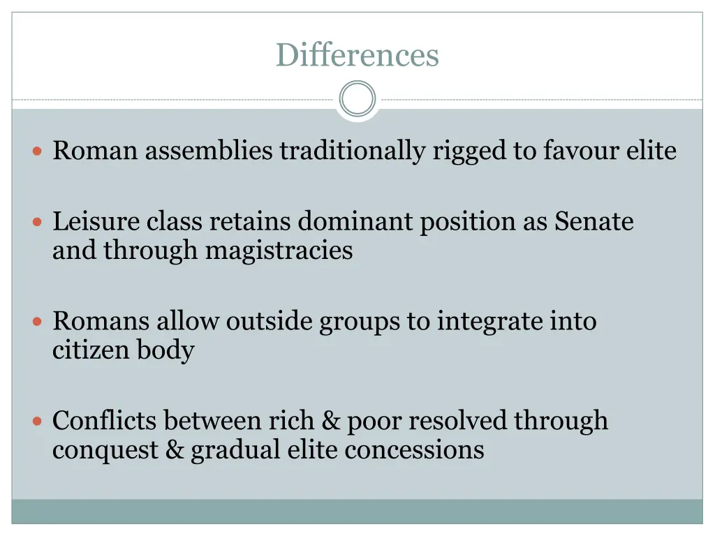 differences