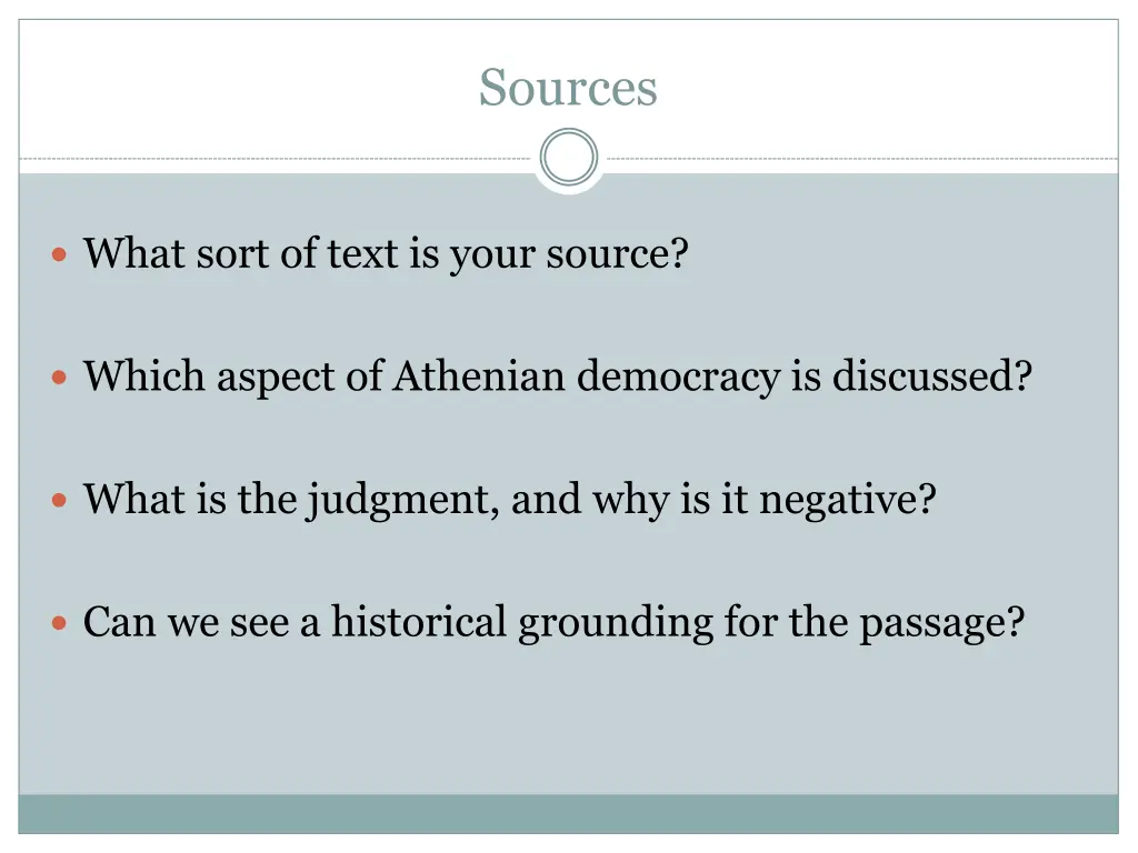 sources