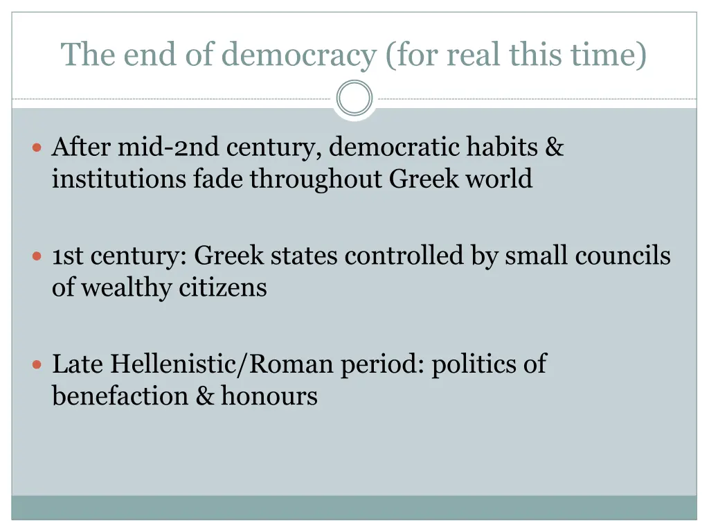 the end of democracy for real this time