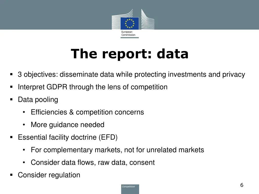 the report data