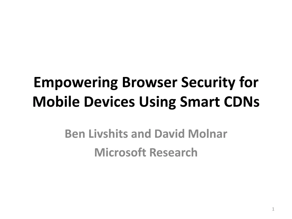 empowering browser security for mobile devices