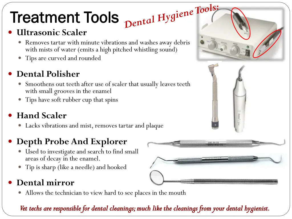 treatment tools treatment tools ultrasonic scaler