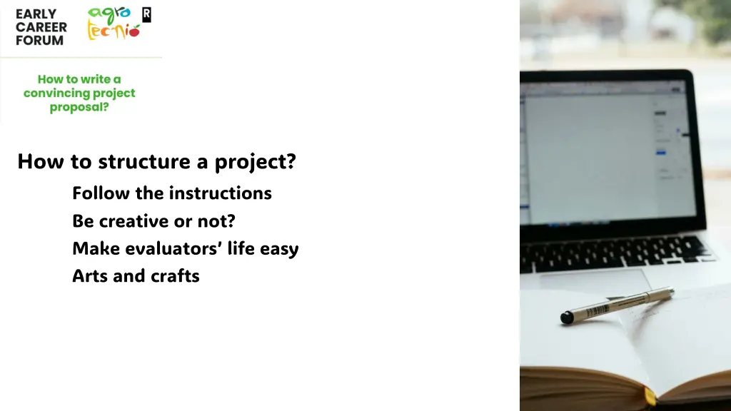 how to structure a project follow