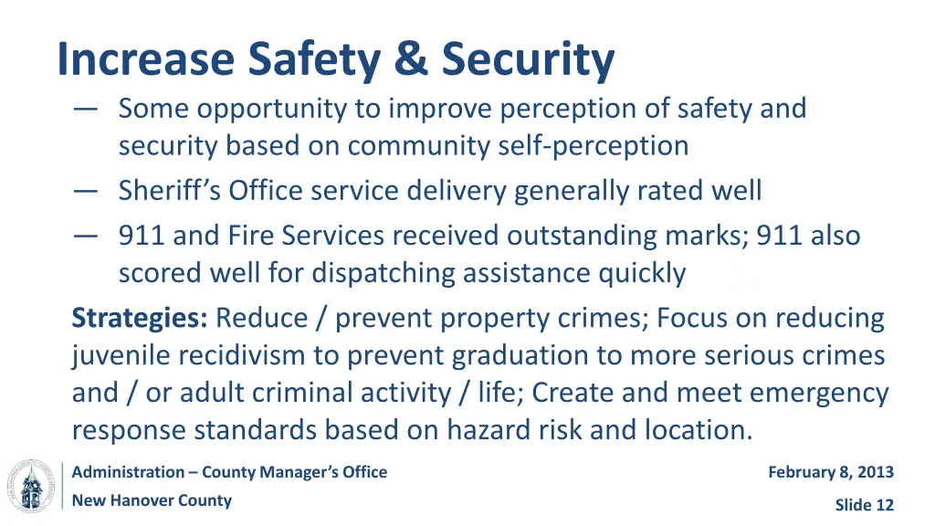 increase safety security some opportunity