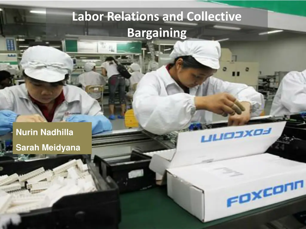 labor relations and collective bargaining