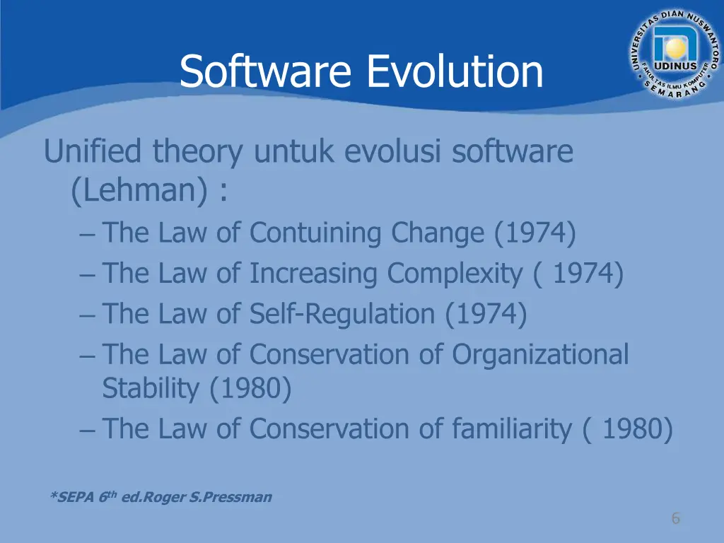 software evolution