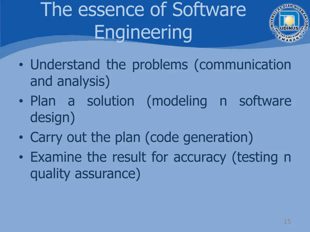 the essence of software engineering