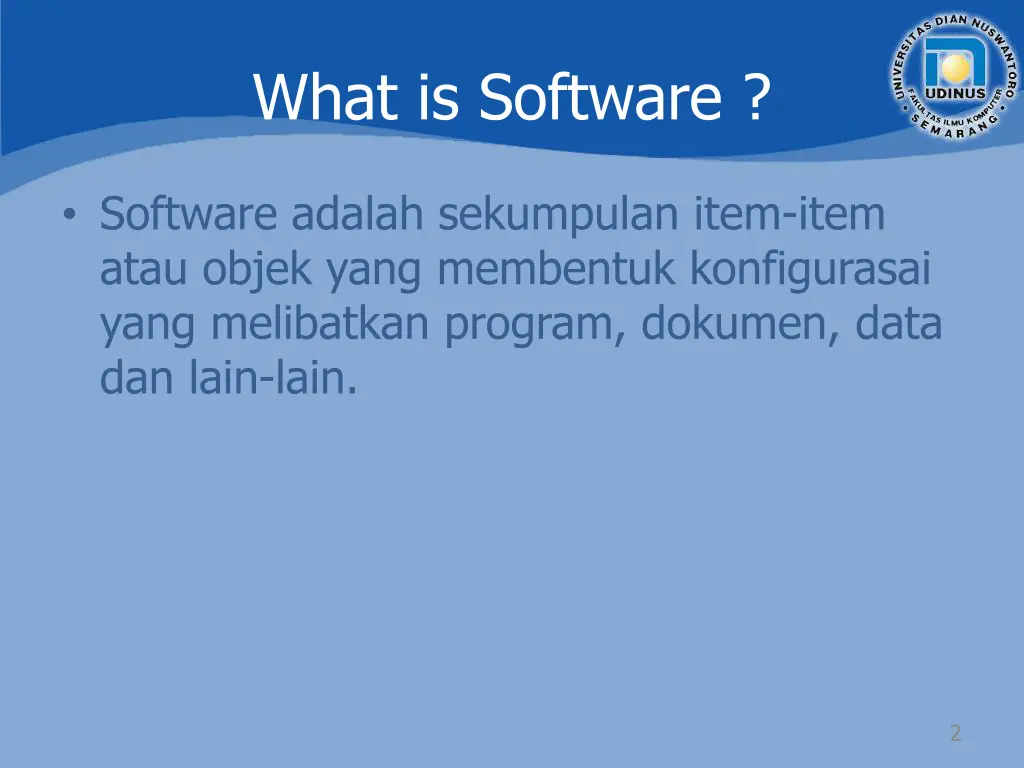what is software