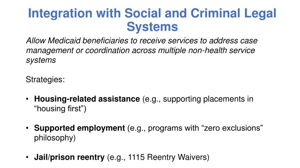 integration with social and criminal legal