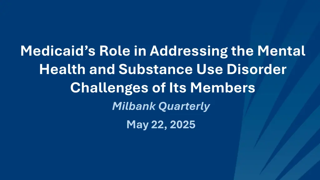 medicaid s role in addressing the mental