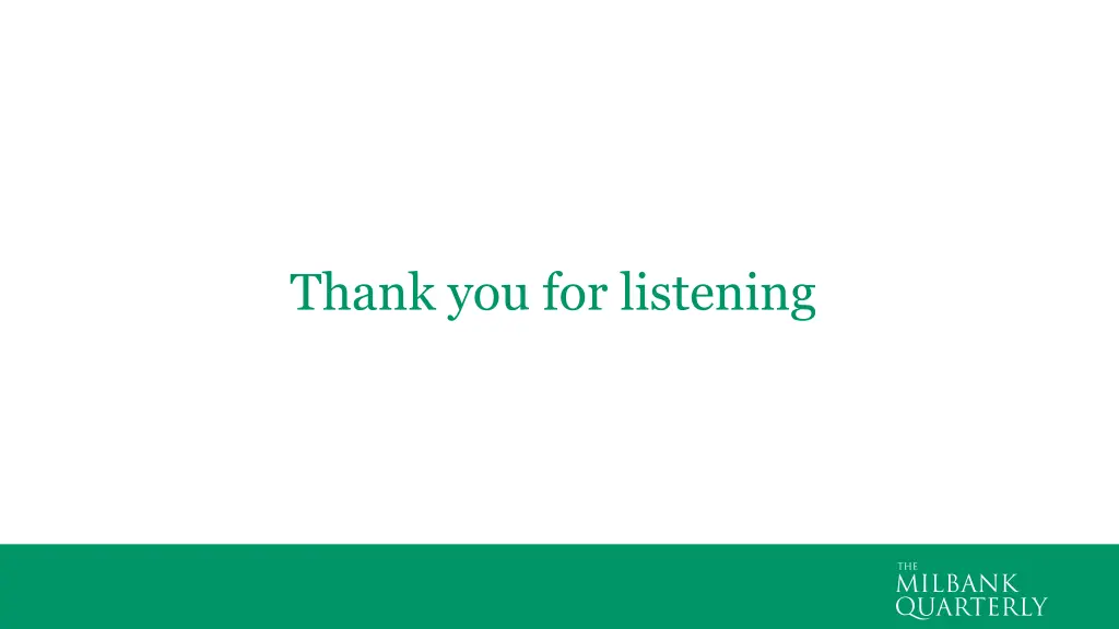 thank you for listening