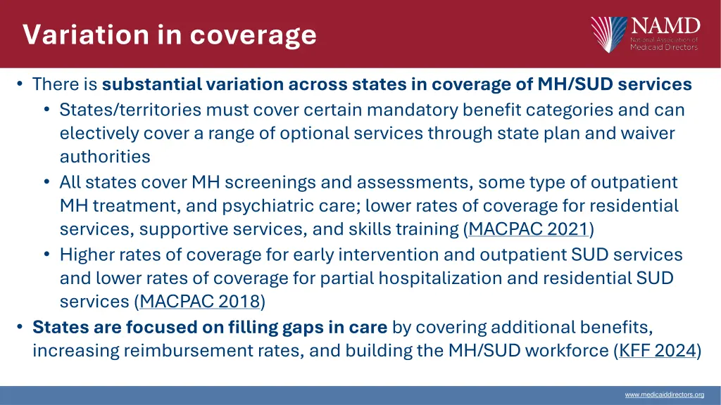 variation in coverage