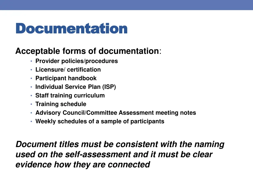 documentation documentation