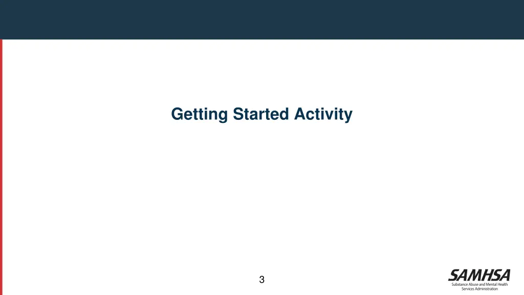 getting started activity