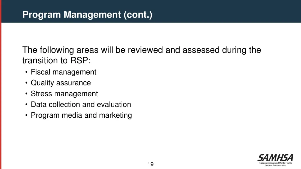 program management cont 1