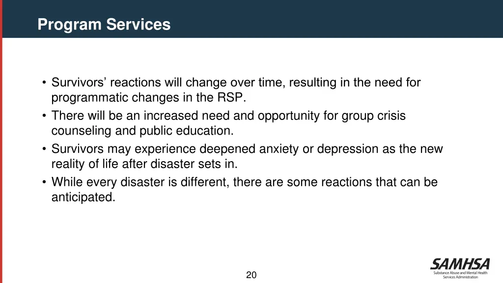 program services