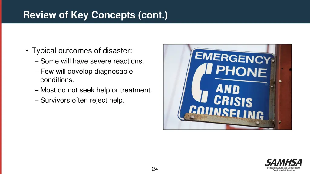 review of key concepts cont