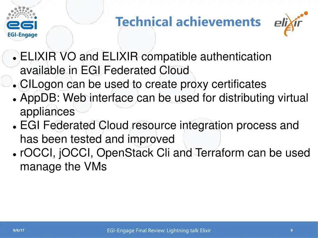 technical achievements