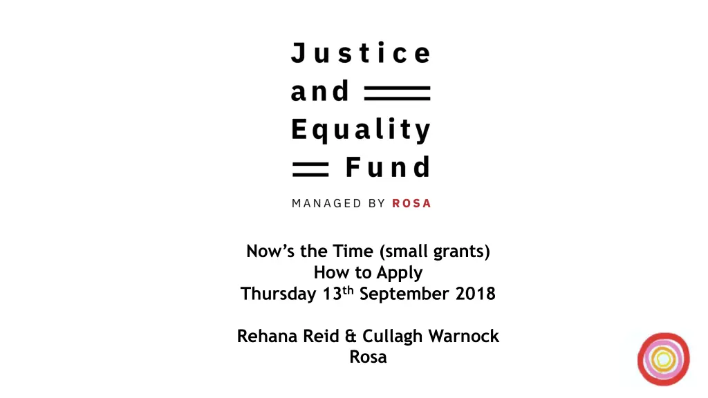 now s the time small grants how to apply thursday