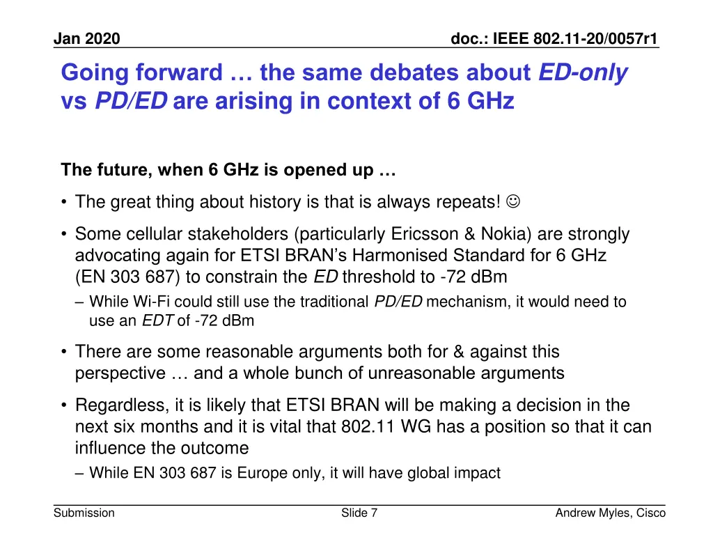 jan 2020 going forward the same debates about