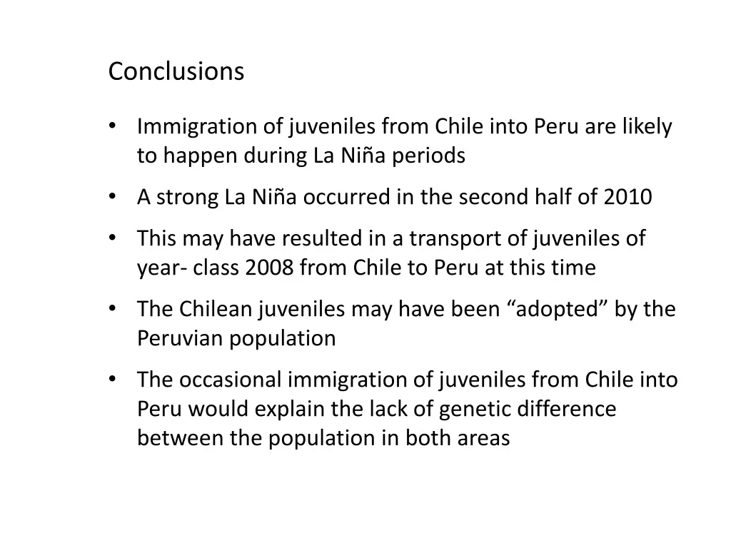 conclusions