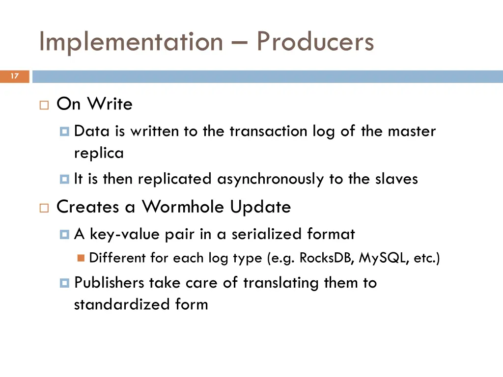 implementation producers