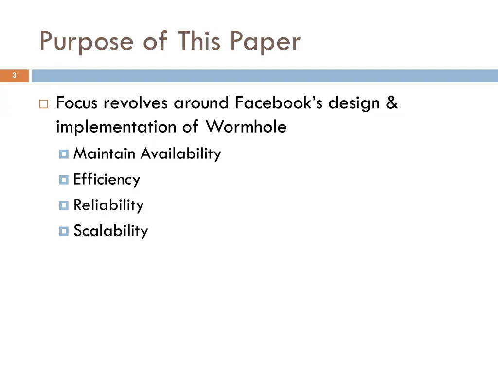 purpose of this paper