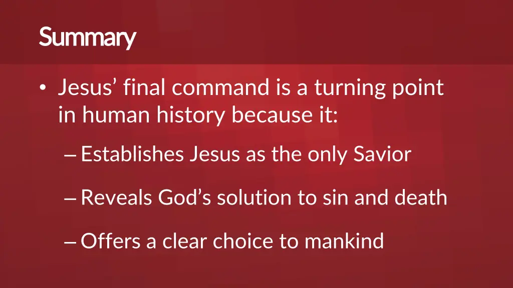 summary summary