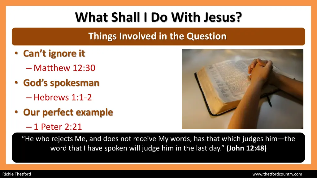 what shall i do with jesus 1