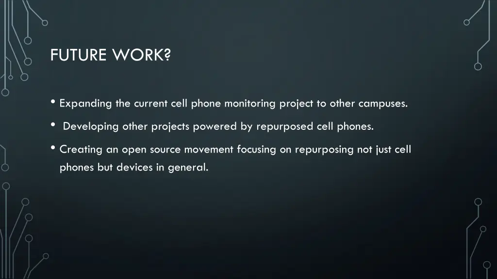 future work
