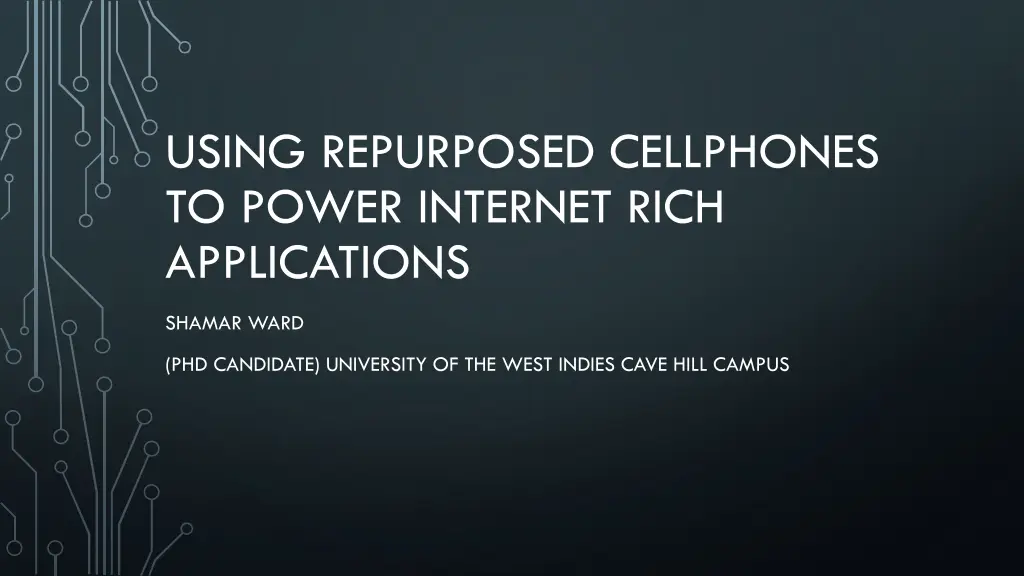 using repurposed cellphones to power internet