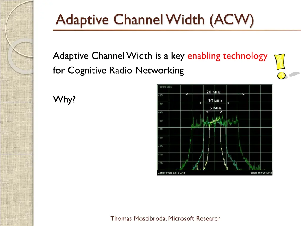 adaptive channel width acw