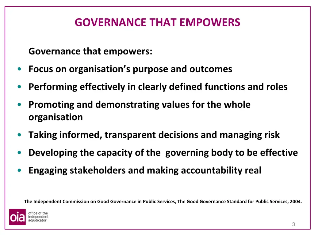 governance that empowers 1