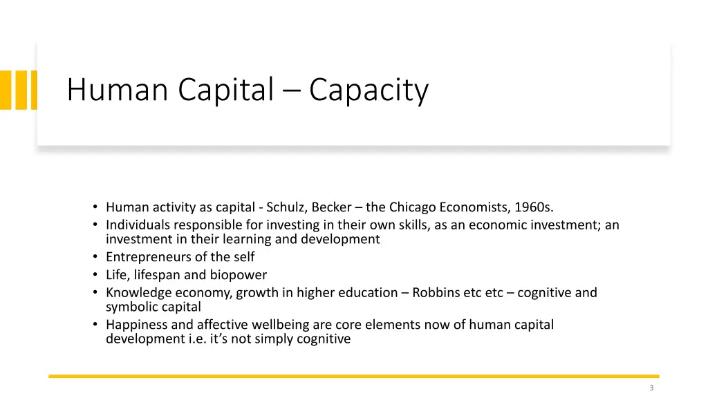 human capital capacity