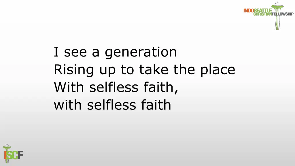 i see a generation rising up to take the place