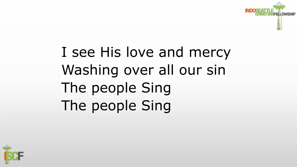i see his love and mercy washing over