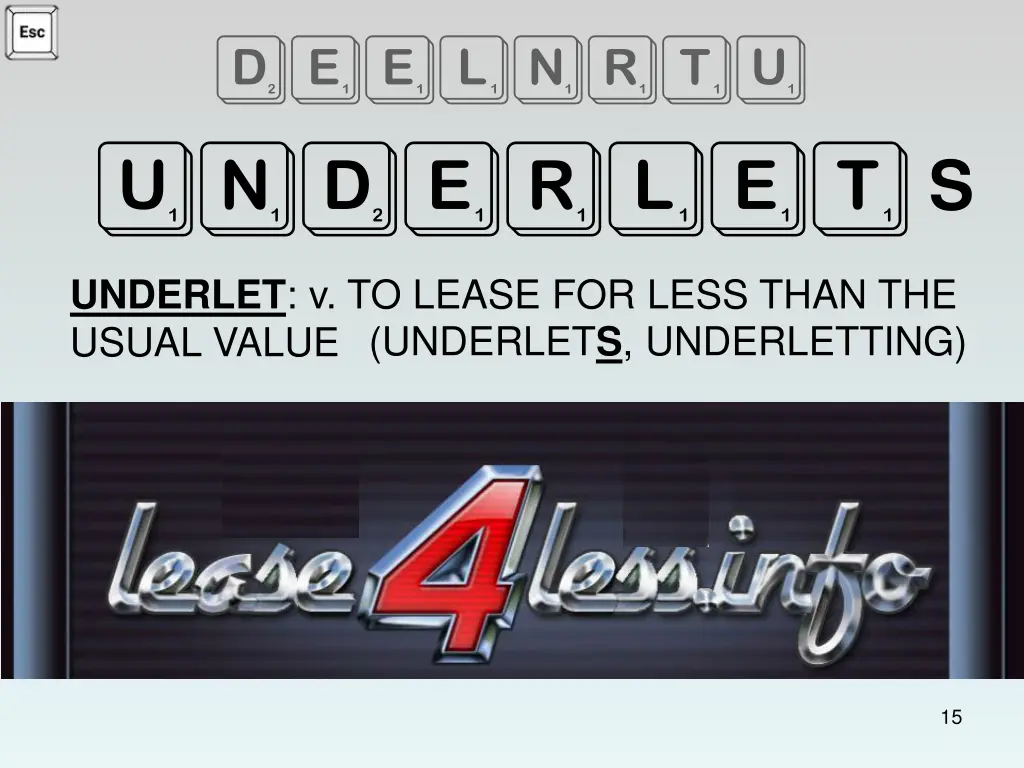 deelnrtu underlet