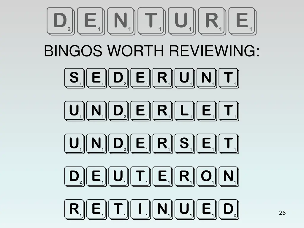 denture bingos worth reviewing sederunt